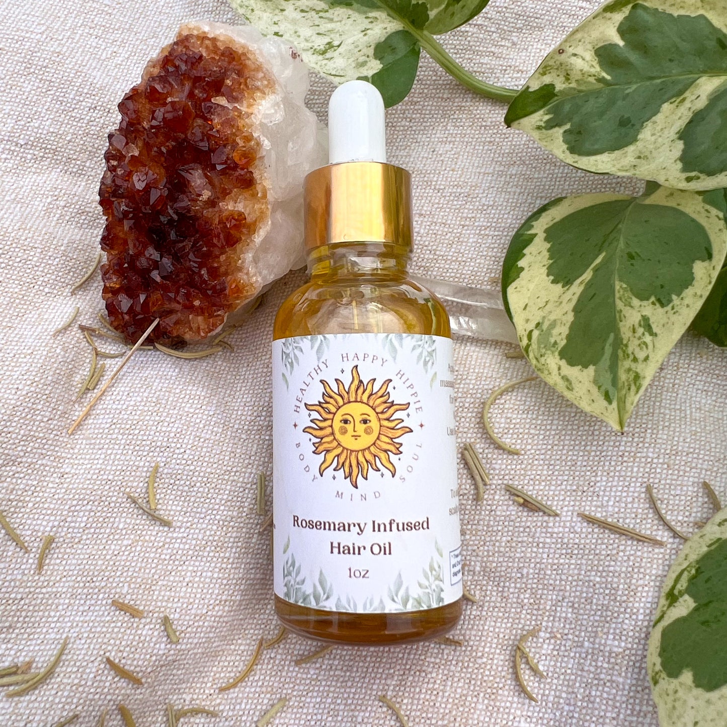 Rosemary Infused Hair Oil • Growth