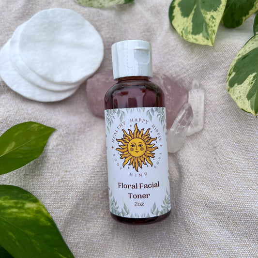 Floral Facial Toner - Herbal Infused Witch Hazel