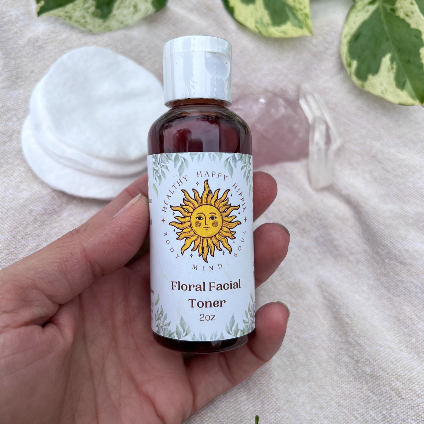 Floral Facial Toner - Herbal Infused Witch Hazel