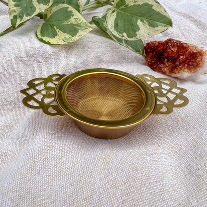 Loose Leaf Tea Strainer - Gold